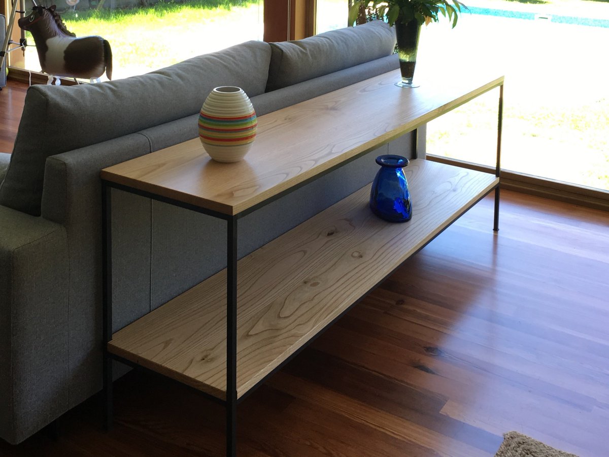 Así de bien ha quedado este conjunto de <a href="/CubeDeco/">Cube Deco</a> para #salón #comedor en #madera de castaño #muebles #decoración.