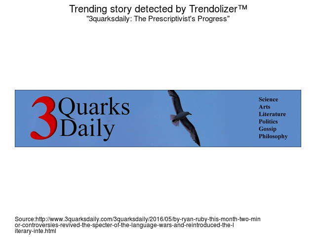 Bookolizer's tweet image. 3quarksdaily: The Prescriptivist&apos;s Progress #BookerPrize #literaryinternet #RyanRuby books.trendolizer.com/2016/07/3quark…