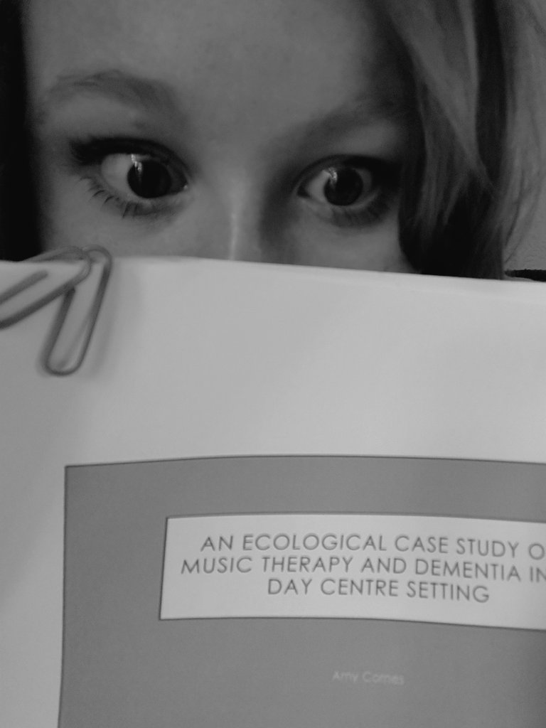 CornesAmy's tweet photo. Making the final changes to my viva #musictherapy #finalexam #uwe #nearlythere #rollontomorrow #MAstudent https://t.co/xJi3mH4kcA