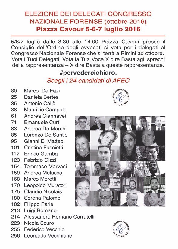 Comunque sia andata GRAZIE A TUTTI!
<a href="/marcodefazi/">marco de fazi</a> <a href="/superboss3/">m campolo</a> <a href="/serena_pal/">serena palombi</a> <a href="/EmanueleCurti/">Emanuele Curti</a> <a href="/AvvCNicolais/">Claudio Nicolais</a> <a href="/antoniocalio/">antonio caliò</a>