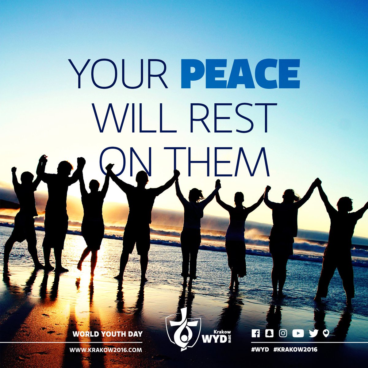 wyd_en's tweet photo. Prepare your hearts for #WYD #Krakow2016, get yourself ready to be one with Jesus. LK 10:1-12, 17-20 #4week2wyd https://t.co/A1pQqB6sqb