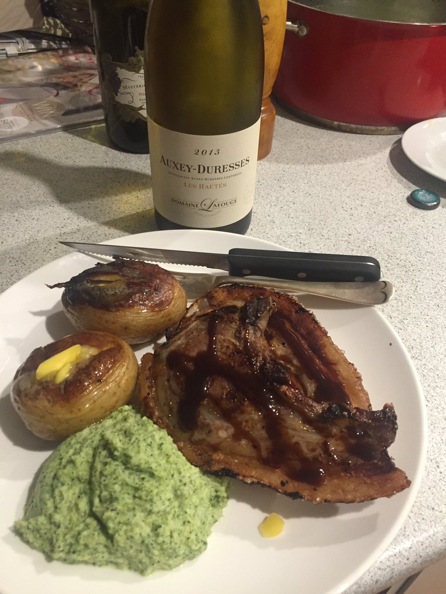 Little Station pork and white Burgundy, what a pairing.
