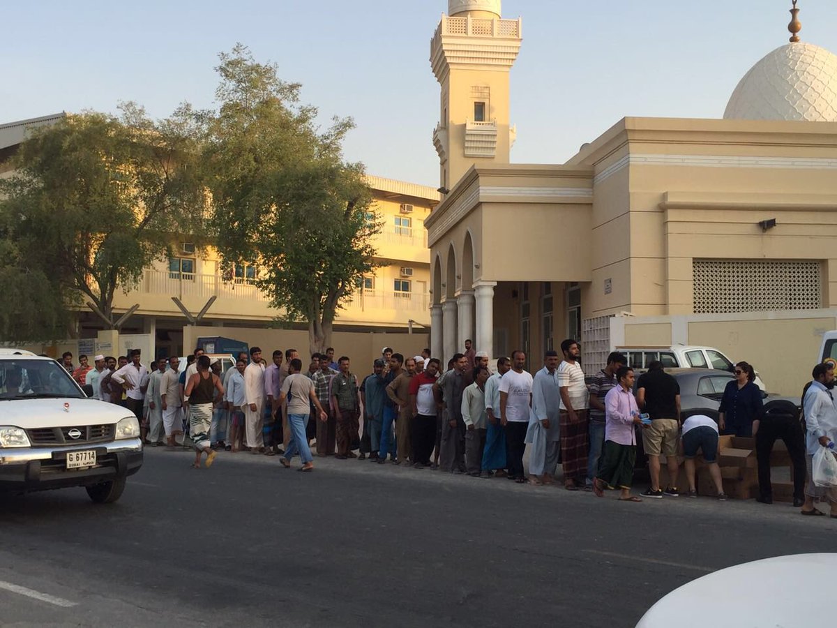 PendingMeal's tweet photo. Another overwhelming Saturday for us yesterday!We distributed Iftar meals to over 300 workers in Sonapur area #Dubai https://t.co/d24XGEXK84