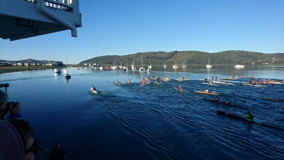 Big5Challenge's tweet photo. The #BIG5LITE athletes are underway at the #Harbour2Heads Lagoon Challenge! #KOF2016 https://t.co/KqYhL4KQOu