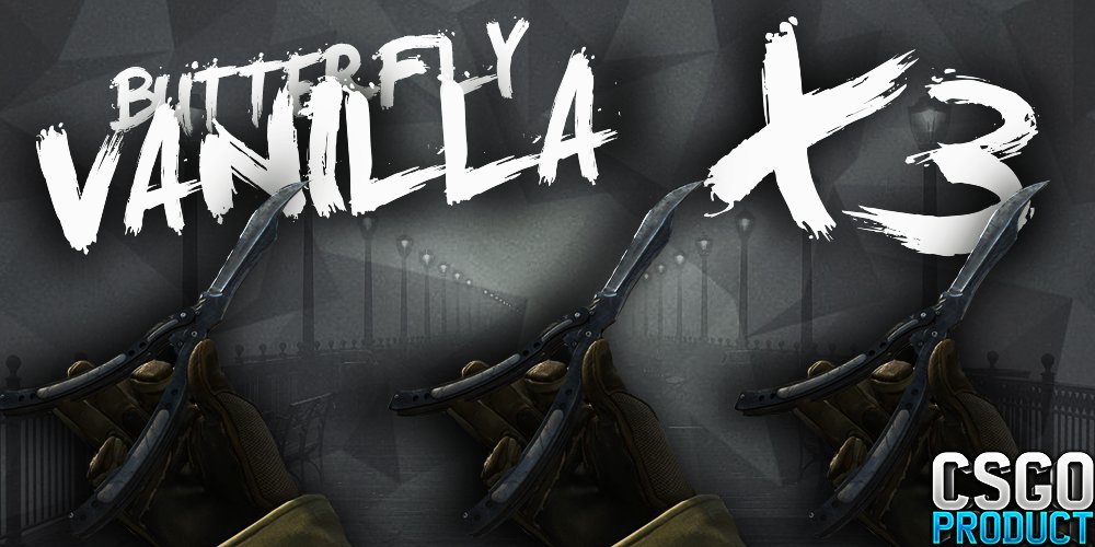 CSGOProduct's tweet photo. Butterfly | Vanilla 
X3

Retweet to Enter
Follow @CSGOProduct  @CSGOAdmire @CSGOGear
*Ends at 300 RT's* https://t.co/QquqKRtCAn