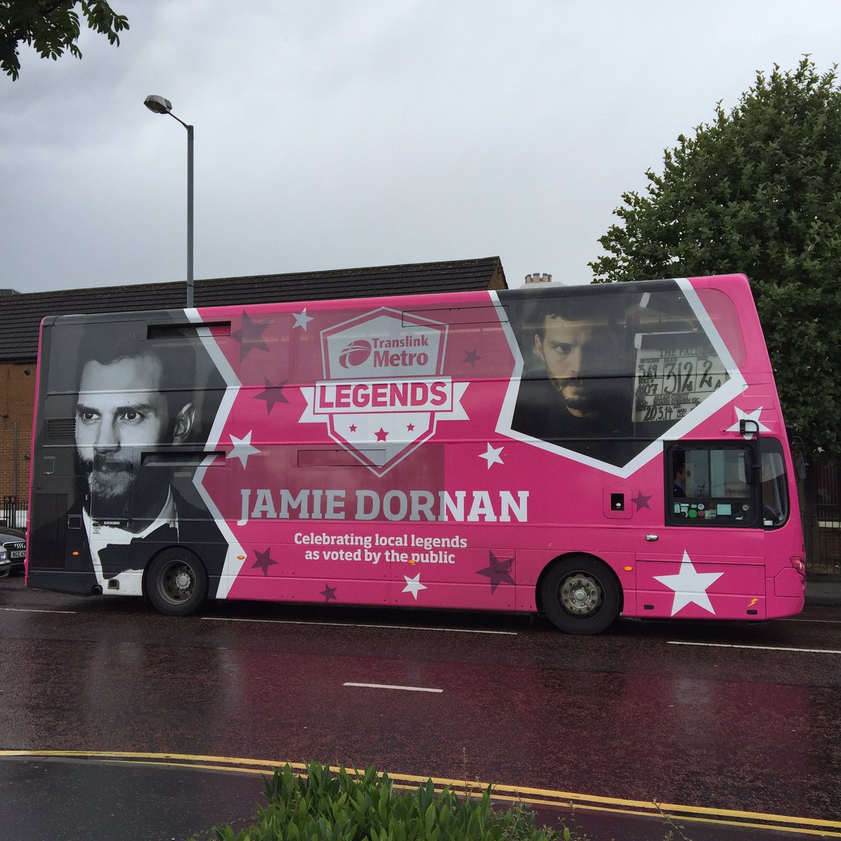 Our wee local lad Jamie Dornan is officially a legend now!! But you already knew that anyway 😀💪🏻👍🏻👌🏻