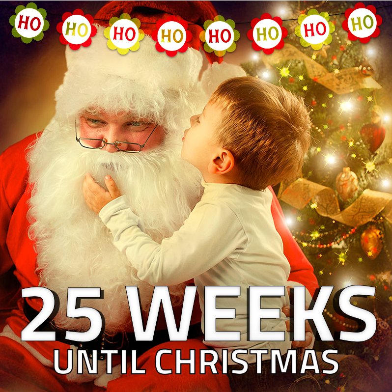 25 WEEKS UNTIL #CHRISTMAS!!

YourChristmasCountdown.com