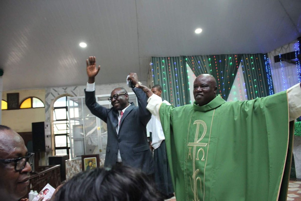 PastorIzeIyamu's tweet photo. At St Maria Goretti Catholic Church, Benin for Prayers ahead of tomorrow's flagoff of our campaign #TaketheFuture https://t.co/cnEjDDPS8D