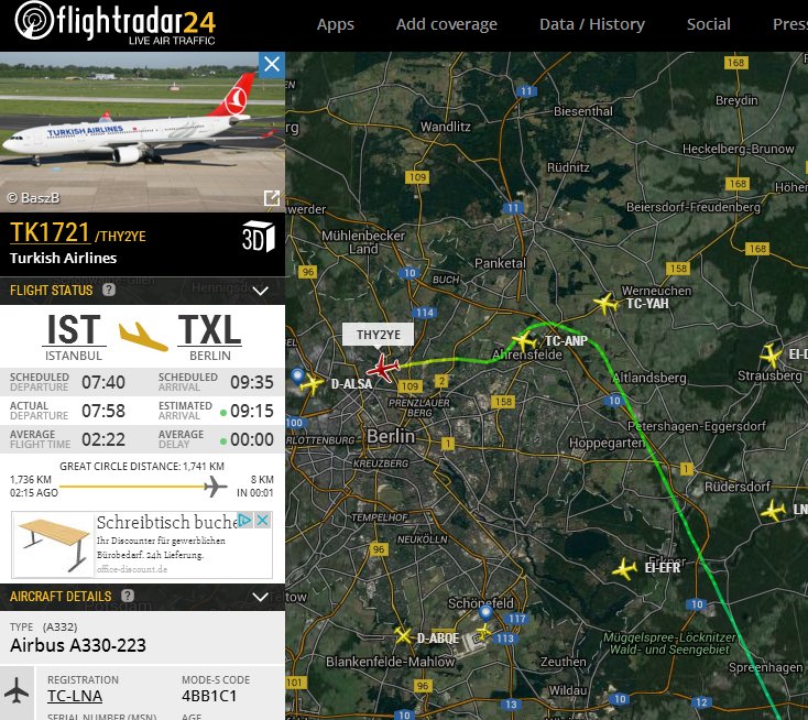 A3803's tweet photo. Vergessen, nach #TXL abzubiegen? ;) #TK1721 #ISTTXL #TCLNA #A330 https://t.co/wQClfAxqFO