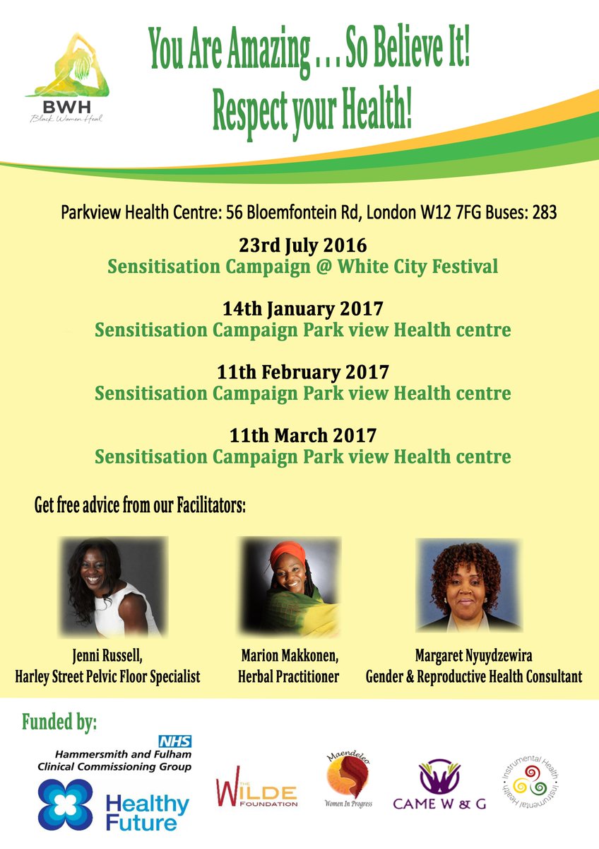 Our health programme continues