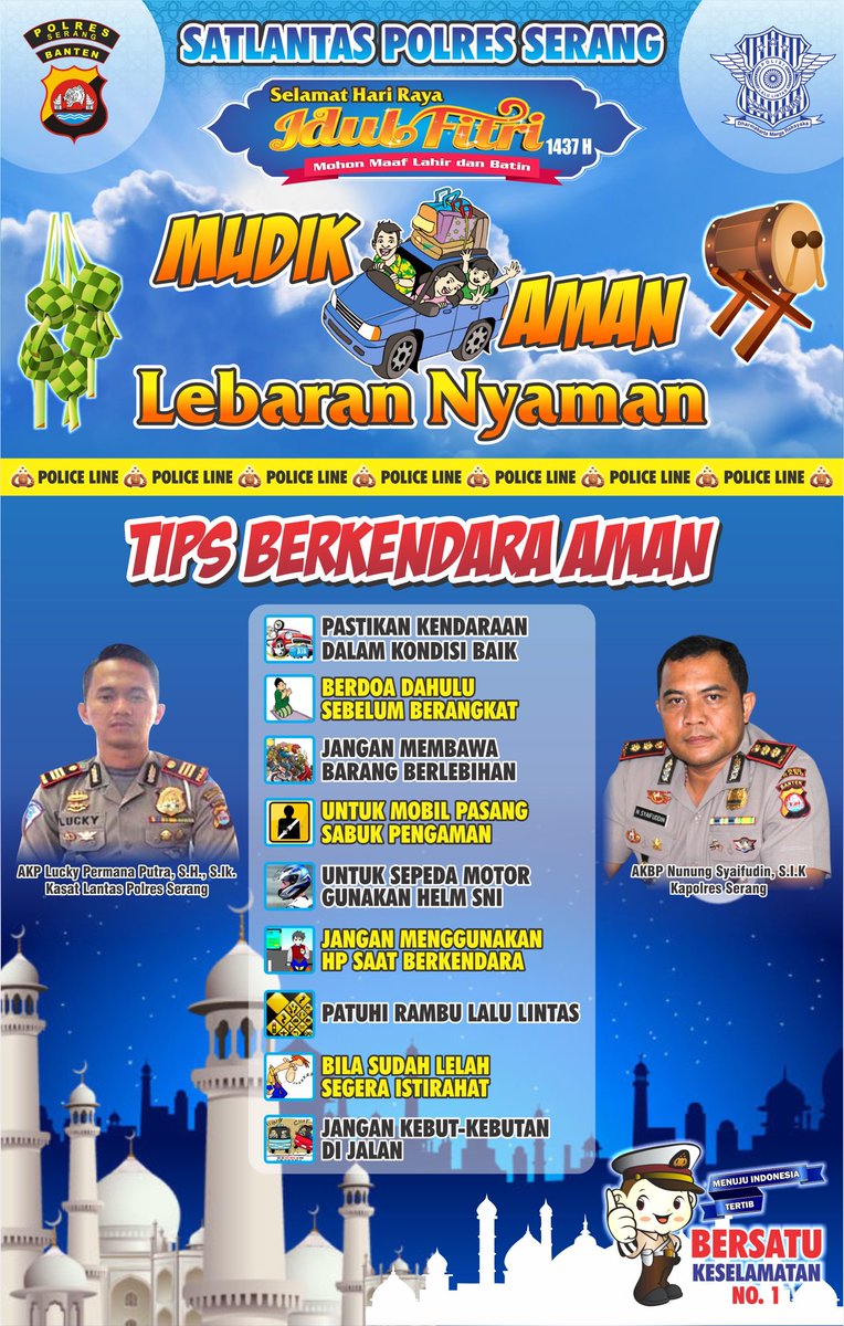 Selamat sampai tujuan sdr sdr skalian yg mudik..