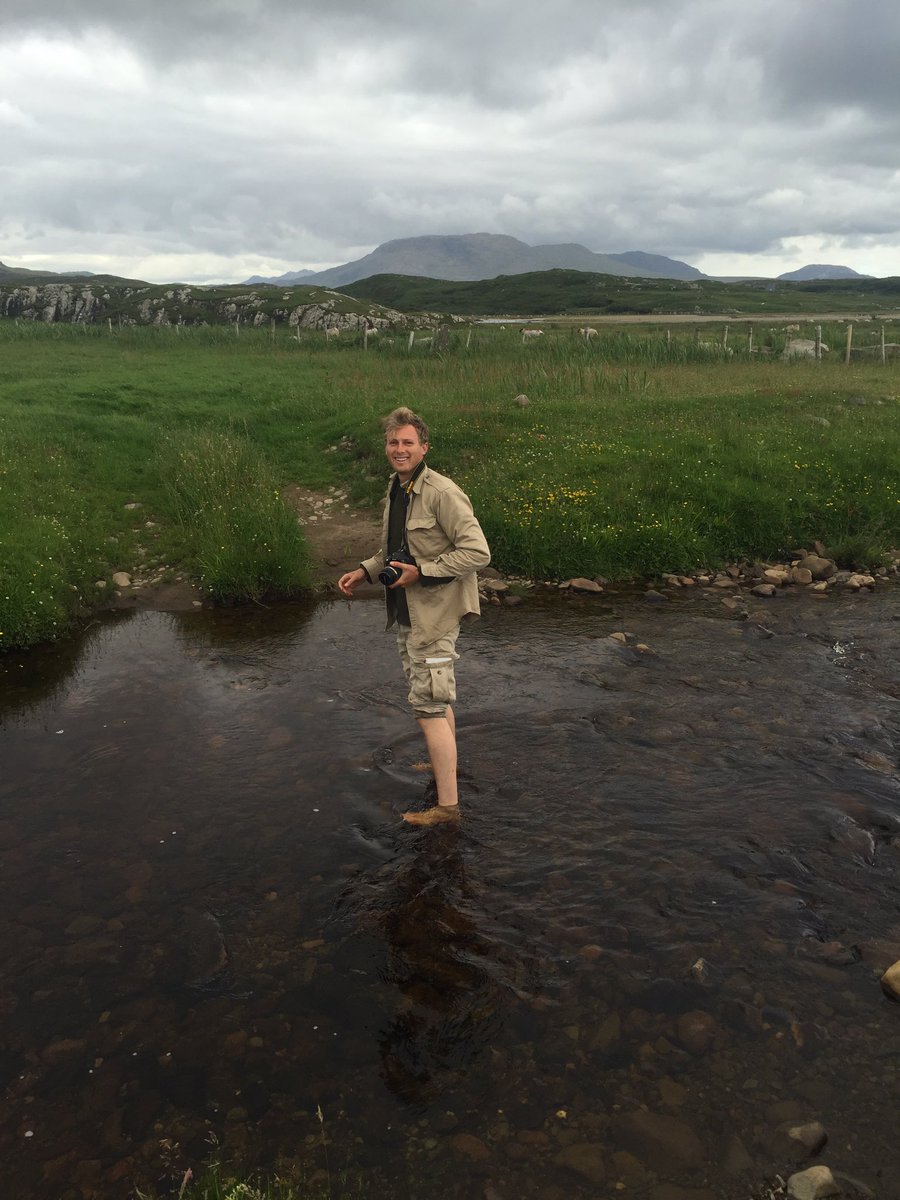 CLICprojectND's tweet image. Wading through a river while surveying archaeological sites. #science