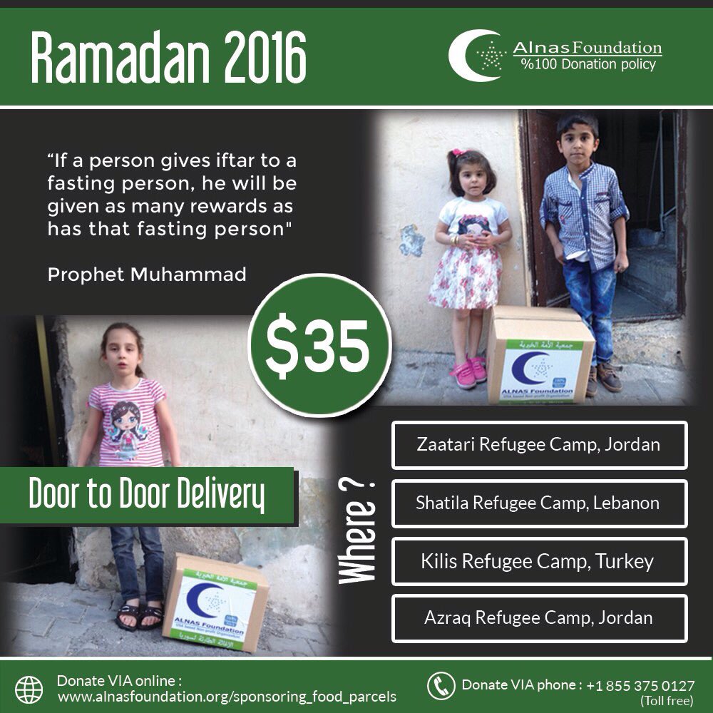 Provide #Refugees with #foodparcels in Gaziantep
Each Parcel Costs Just $35 
Donate at:
alnasfoundation.org/sponsoring_foo…