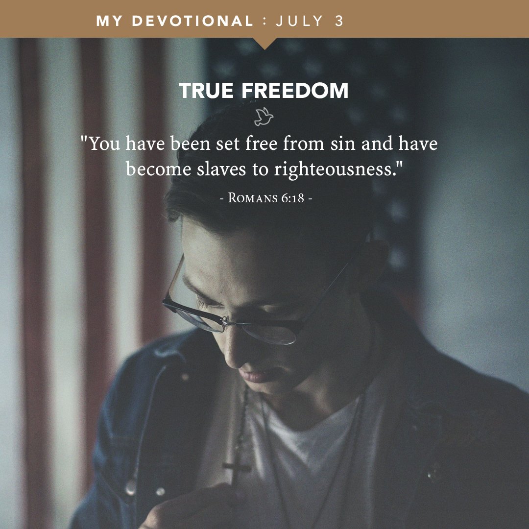 The freedoms we enjoy on earth are fleeting; spiritual freedom is eternal. buff.ly/2990KMf #LTWDevotional