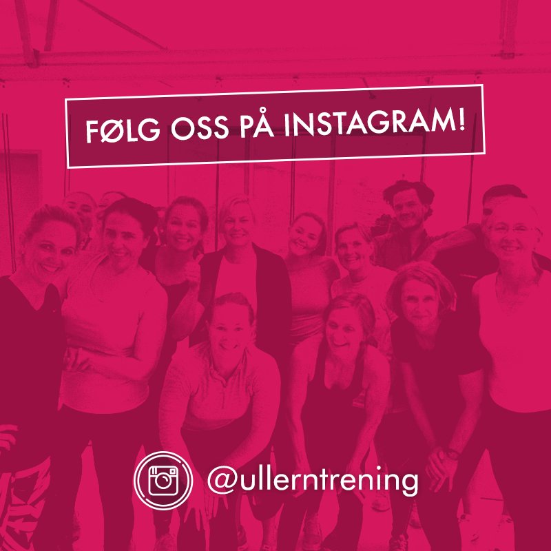 ullerntrening's tweet photo. Følger du oss på Instagram? Hvis ikke, gjør det nå! 😃 ❤️ #ullerntrening #trening #treningsglede https://t.co/kMnUn3HAYQ