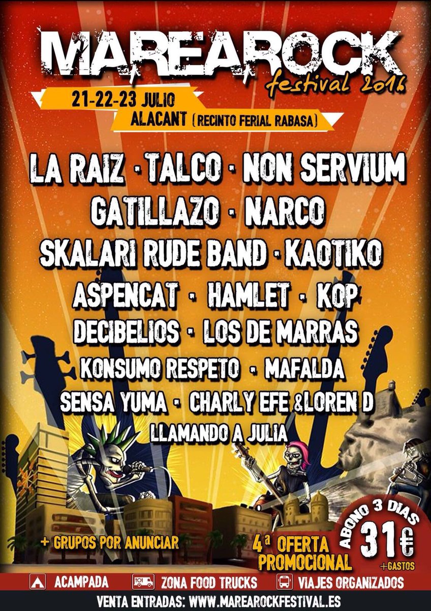 NonServium_Army's tweet photo. Esto no para! Dentro de 15 días @marearockfest https://t.co/g4g68qMQeG