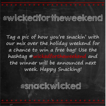 snackWicked's tweet photo. #snackwicked #giveaway #wickedfortheweekend https://t.co/mjobynhaHK