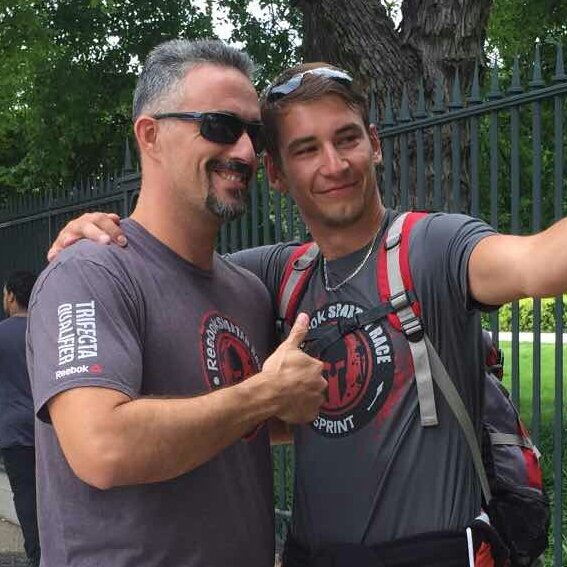 RuizRichard's tweet photo. Just met a fellow Spartan from Prague in Washington DC. @SpartanRace #AROO #ThanksObama https://t.co/q9TkphOnxP