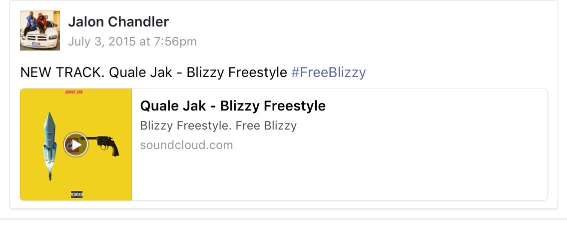 qualeslime's tweet photo. About a year ago I made a song for a bright kid who happened to be in a dark place. #RIPBlizzy https://t.co/nKGgJ0lbgE