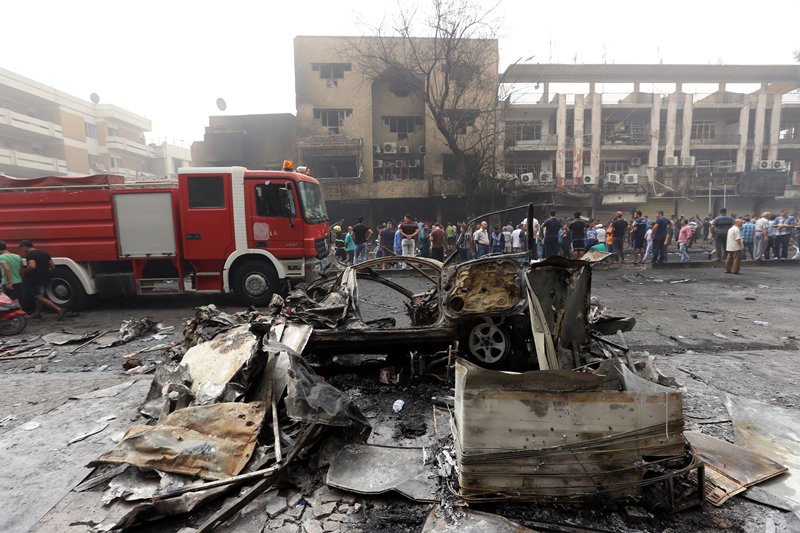 PDChina's tweet photo. Toll from IS car bomb attack in #Baghdad climbs to 155 dead, 187 wounded: Iraqi officials via AP https://t.co/lhQ2ppyfky