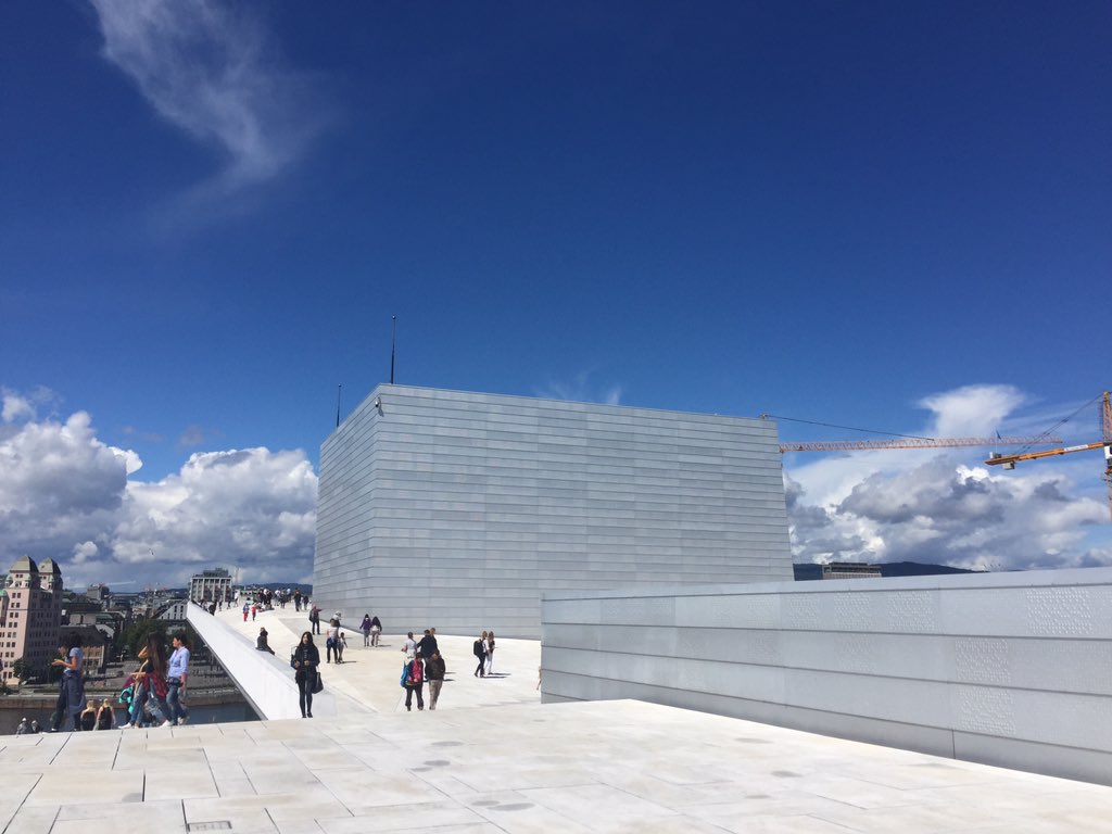 Hawkins_Brown's tweet photo. Grand finale of our trip to #Oslo on #HBTrips - opera house by @snohetta https://t.co/3ET8dHTCJC
