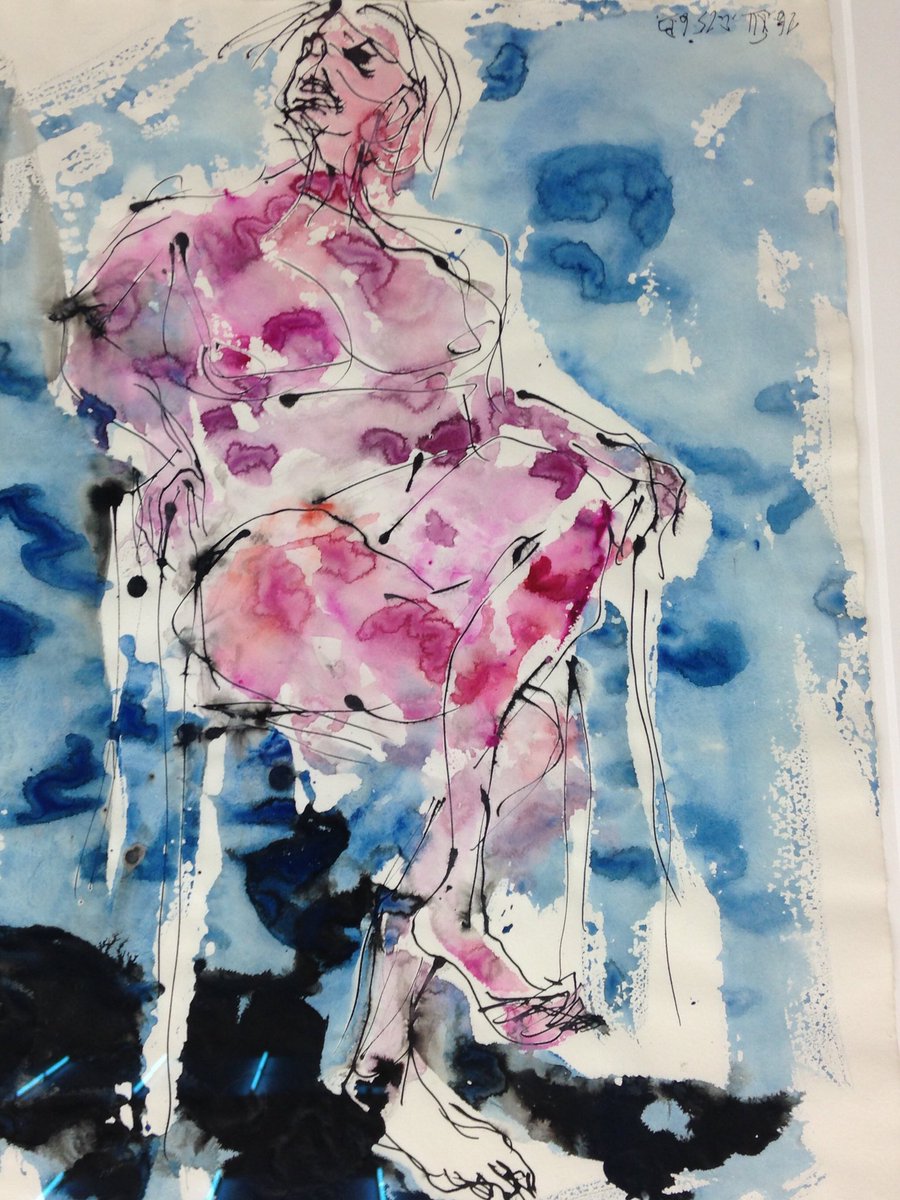 AndrewSFalconer's tweet photo. Seeing #GeorgBaselitz from a different angle @_WhiteCube #Bermondsey #epic #intimate (inverted) #art ends today https://t.co/uTUYlxP7ji