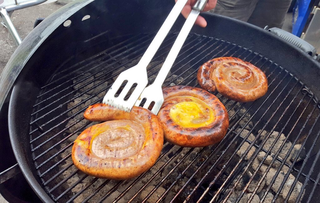 veronicamiha's tweet photo. Nothing like #BBQ for breakfast #HammerandTongs #Grillstock #Bristol #sausage #cheese https://t.co/Fcc4TeSp7V