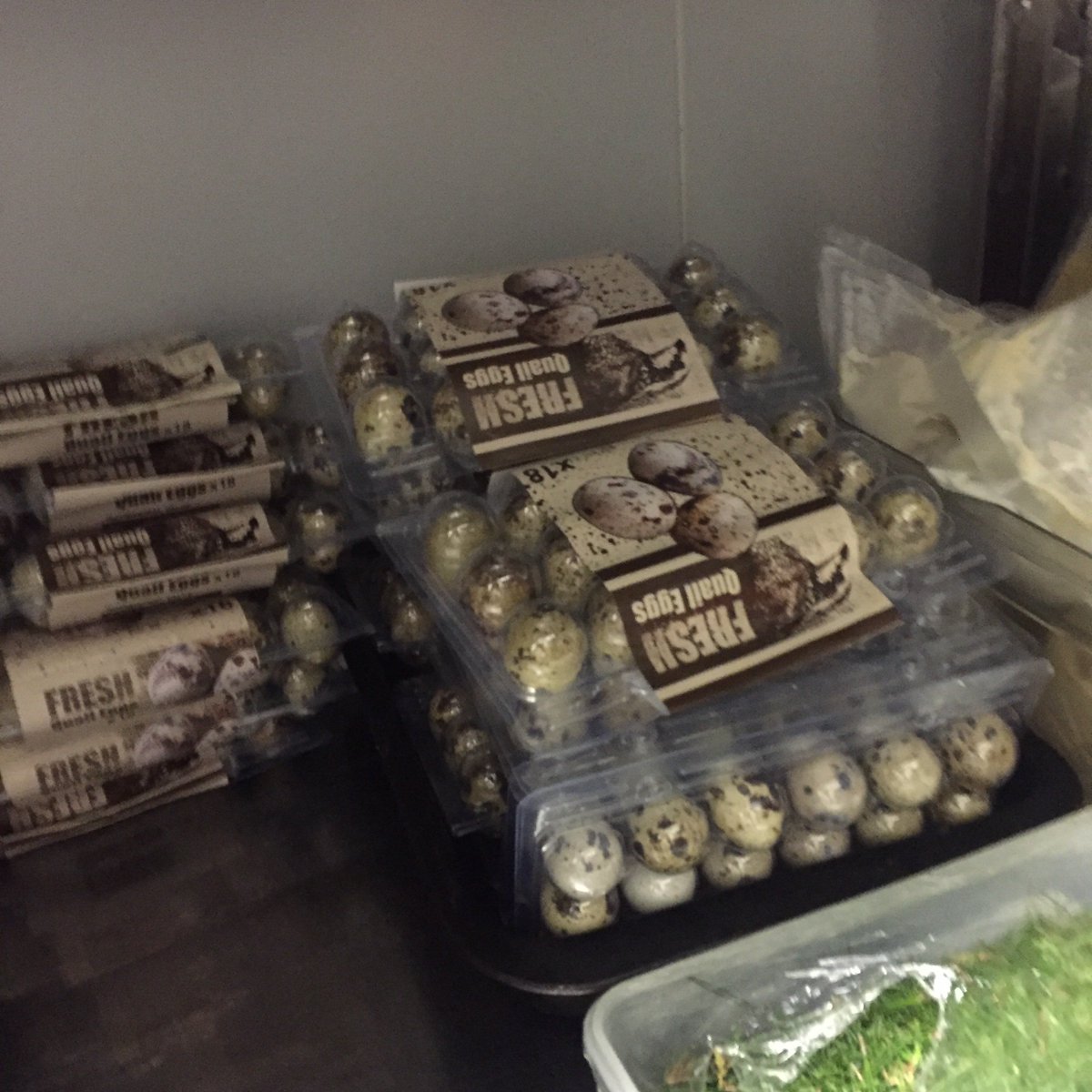 So here it is hectic for tonight quail eggs #eggs # passion # chef