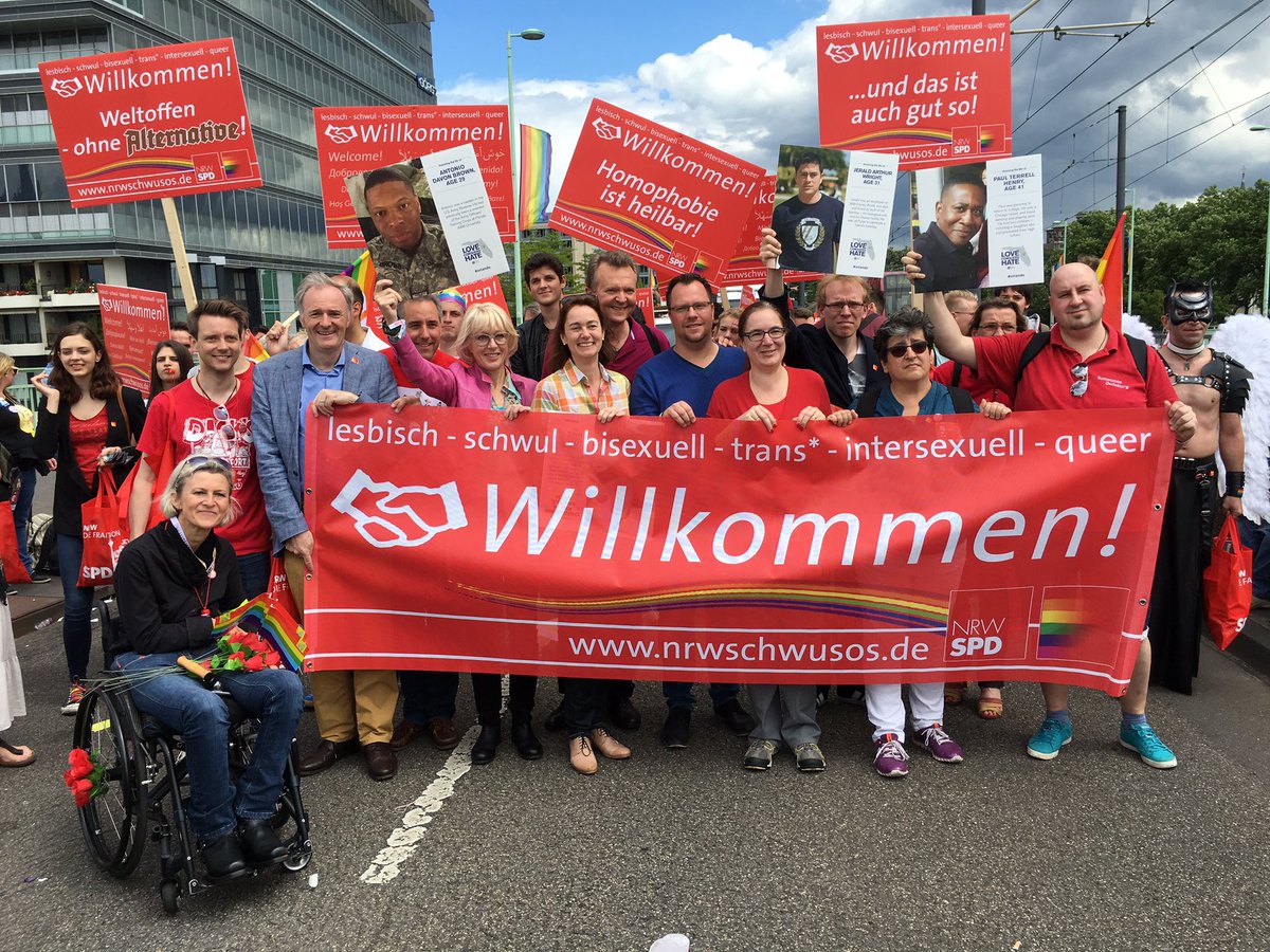 Willkommen! #ColognePride #nrwspd #schwusosNrw #spd @katarinabarley