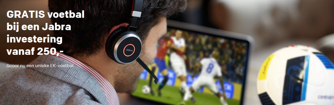 Centralpool's tweet image. GRATIS unieke voetbal bij #Jabra investering in audio-oplossingen centralpoint.nl/nieuws/gratis-…