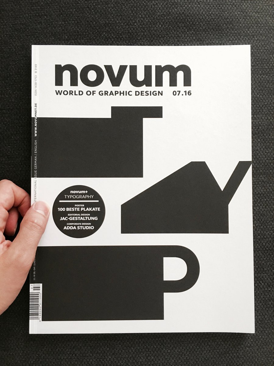 typographynerd's tweet image. Die neue Ausgabe der „novum – world of graphic design “ widmet sich dem Thema Typografie. stiebner.com/novum/2016/nov…