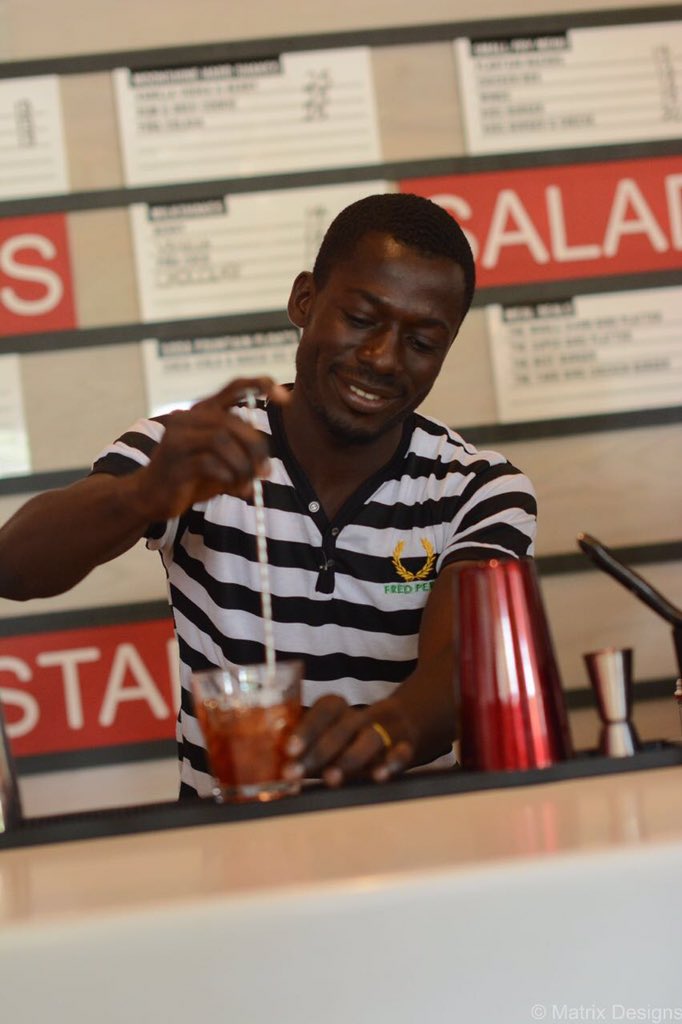 iamnanayaw18's tweet photo. The making of special Campari Cocktails by some members at #CampariMasterClass #yardbird @BARTENDERS_GH https://t.co/Z1vXJiZ1TB