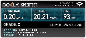 Have to wait 2 weeks for technician to attend. This is ridiculous for 100/40mbps! Can't use it at all <a href="/iiNet/">iiNet</a>