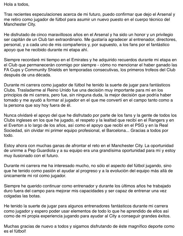 Mikel Arteta tweet media