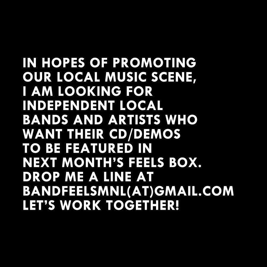 BandFeelsMNL's tweet photo. SPREAD THE WORD! #FEELSBOX 📦🤘🏽💕 https://t.co/gFqtUKIie9
