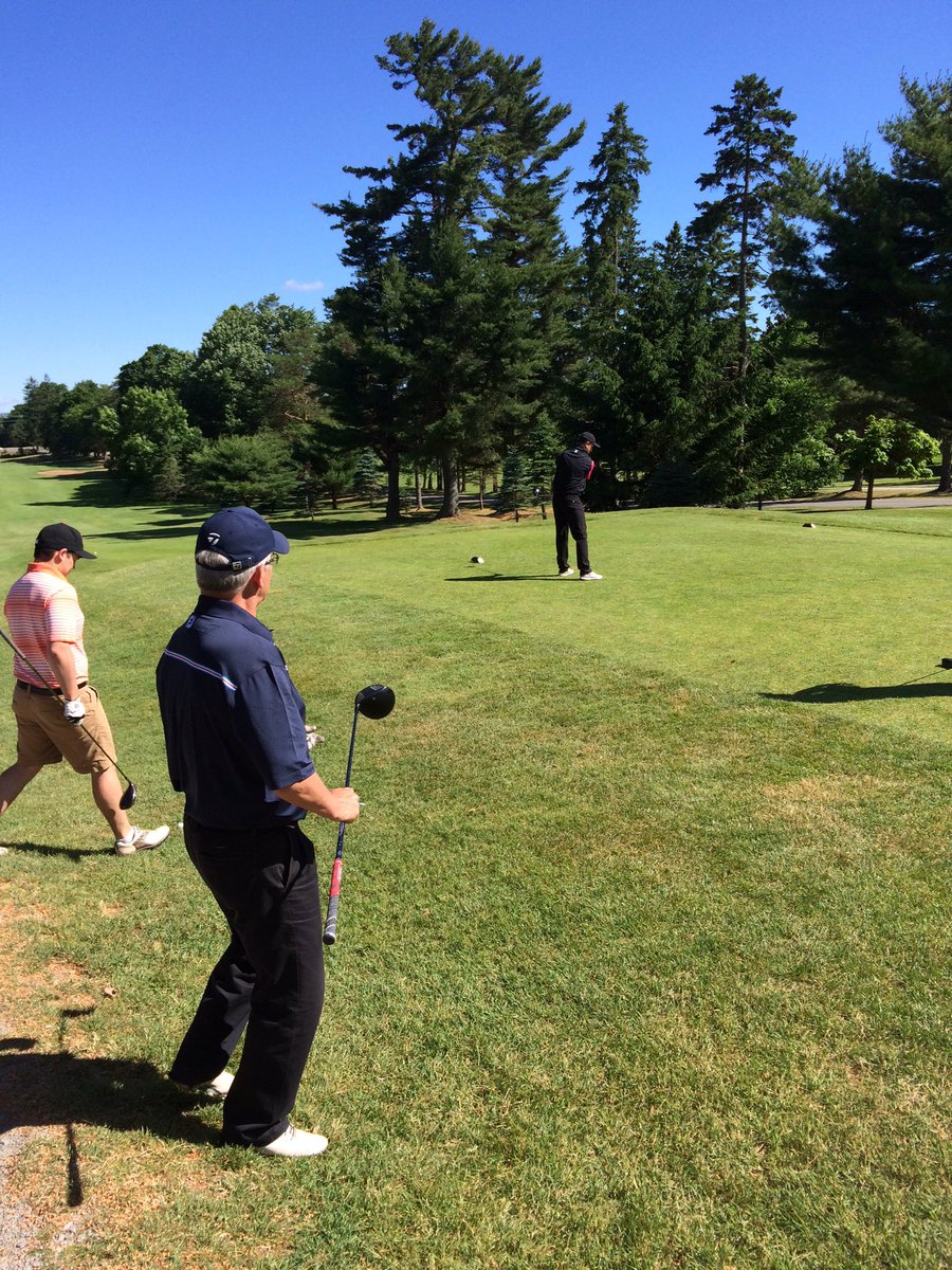KenWoGC's tweet photo. @PGAofCanadaAtl A little father vs son battle today @EdRyanPGA shows lil Eddy @NealR12 a thing or two this morning https://t.co/0CgrG4ptGF