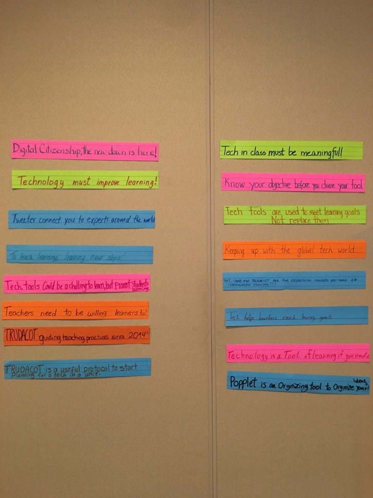 jdotwdot's tweet photo. Our learning "headlines" from the week at #ttctech2016 https://t.co/ZmqwIuTg9D