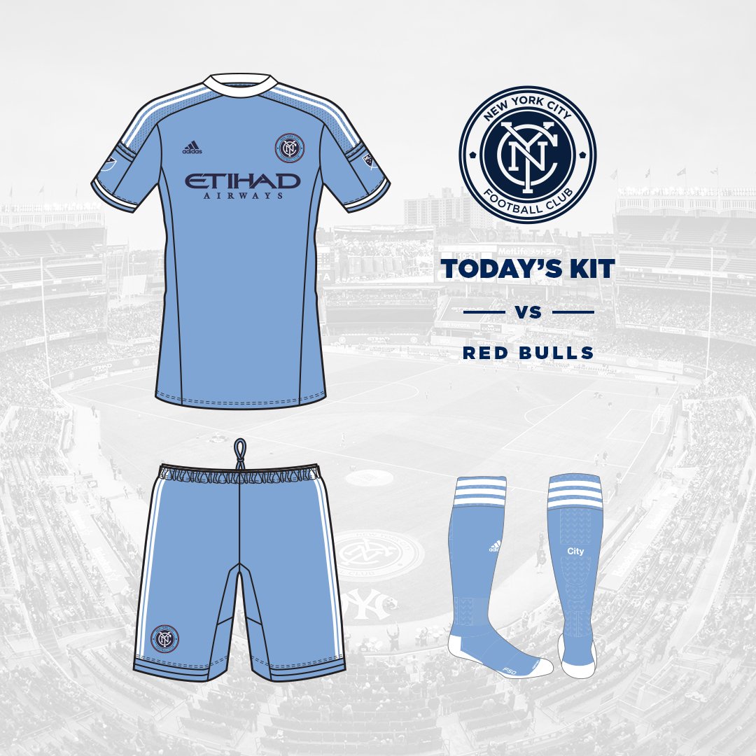 Today's #NYCYC kit for the #NYDerby - City Blue through and through