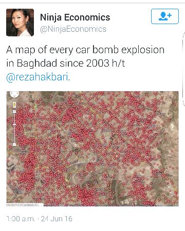 nidaFsameer's tweet photo. Children of a lesser God? No cries, no condemnation.They were 80+ men/women/children preparing for Eid. #Baghdad https://t.co/mfuL7HBp7B