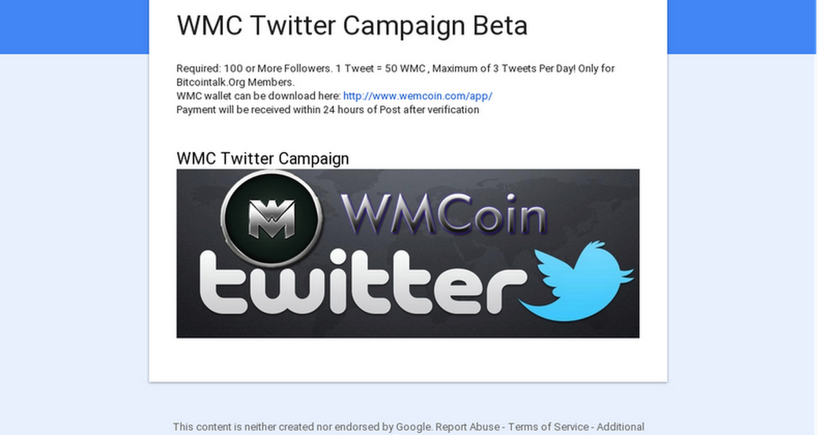bitcoinagile's tweet image. WMC Twitter Campaign Beta #bitcoin #WMCoin #altcoins bit.ly/299pbbP