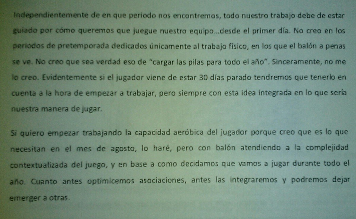 jjmartsanchez's tweet photo. Se acerca la pretemporada. Reflexionemos y dudemos sobre "lo establecido" en ella. Ejemplo: texto de @pf_gomez https://t.co/JHnrs9qcSd
