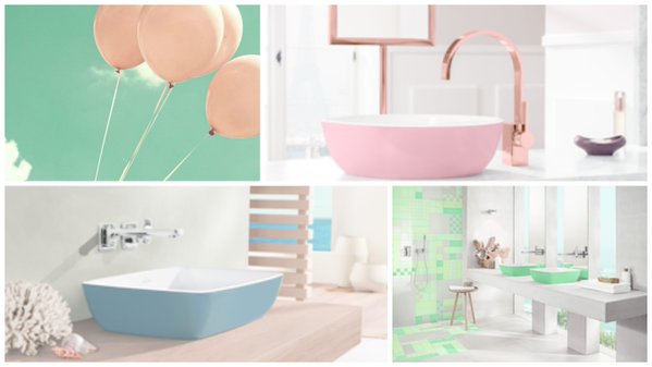 Trend Alert! Would you introduce #colorful #ceramics to your #bathroom? #VilleroyBoch #trendalert