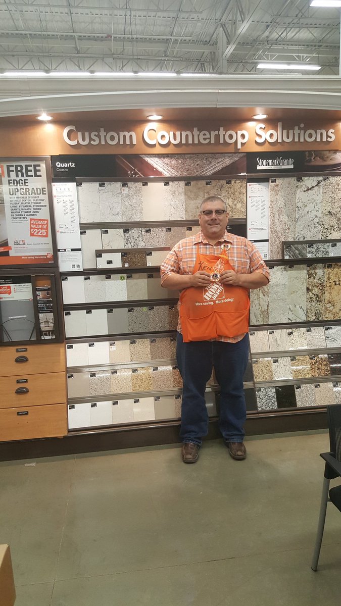 diane_garvin's tweet photo. At store #4132 Kitchen Designer, Ken, celebrating 19 years of services, and living the dream!! 🔊🔊🔊👏👏👏 https://t.co/cJiY1YEng6