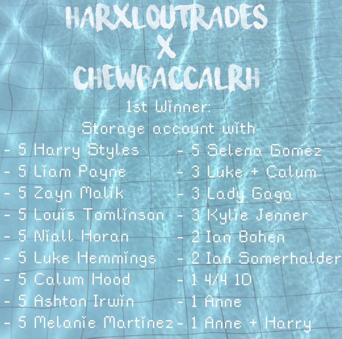 voguestilxs's tweet photo. I want to win @harxloutrades dm giveaway!
#harxloutradeschewbaccalrh

📍 Saved accounts are allowed https://t.co/QGMt2jNNkH