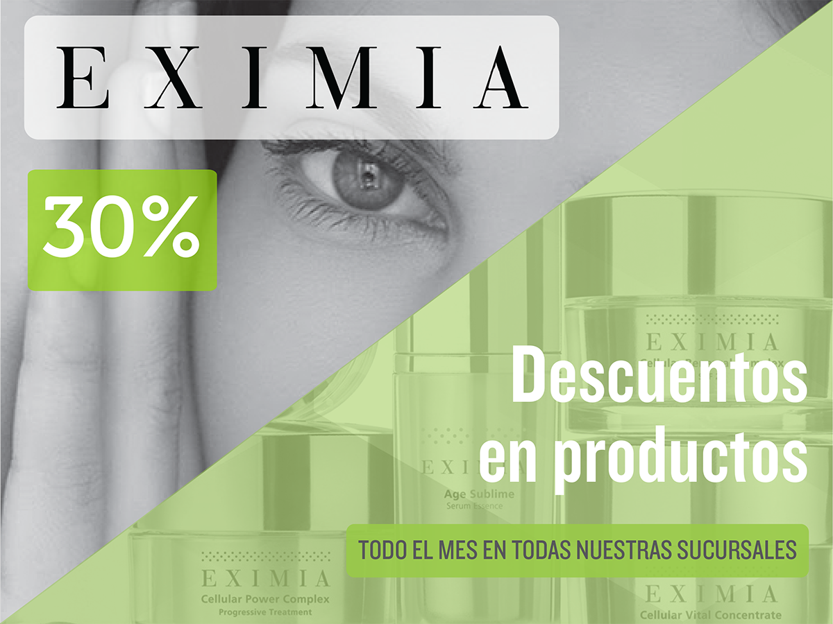 FarmaVipOnline's tweet photo. #MES #JULIO #DESCUENTOS #FARMAVIP
30% de descuento en todos los productos EXIMIA, en todas las sucursales! https://t.co/uzIpXZbUfc