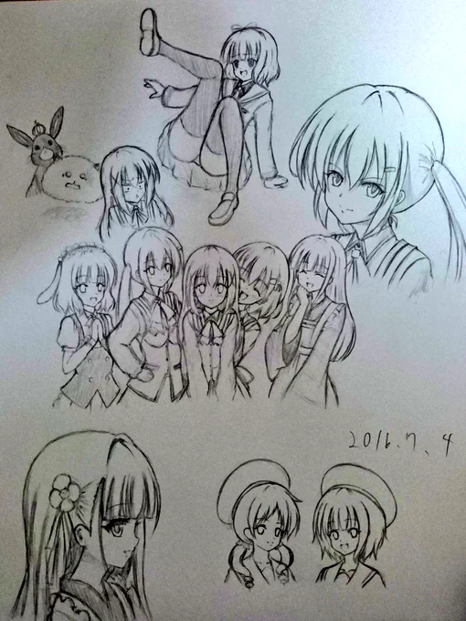 ガッツリ自描きしました。 