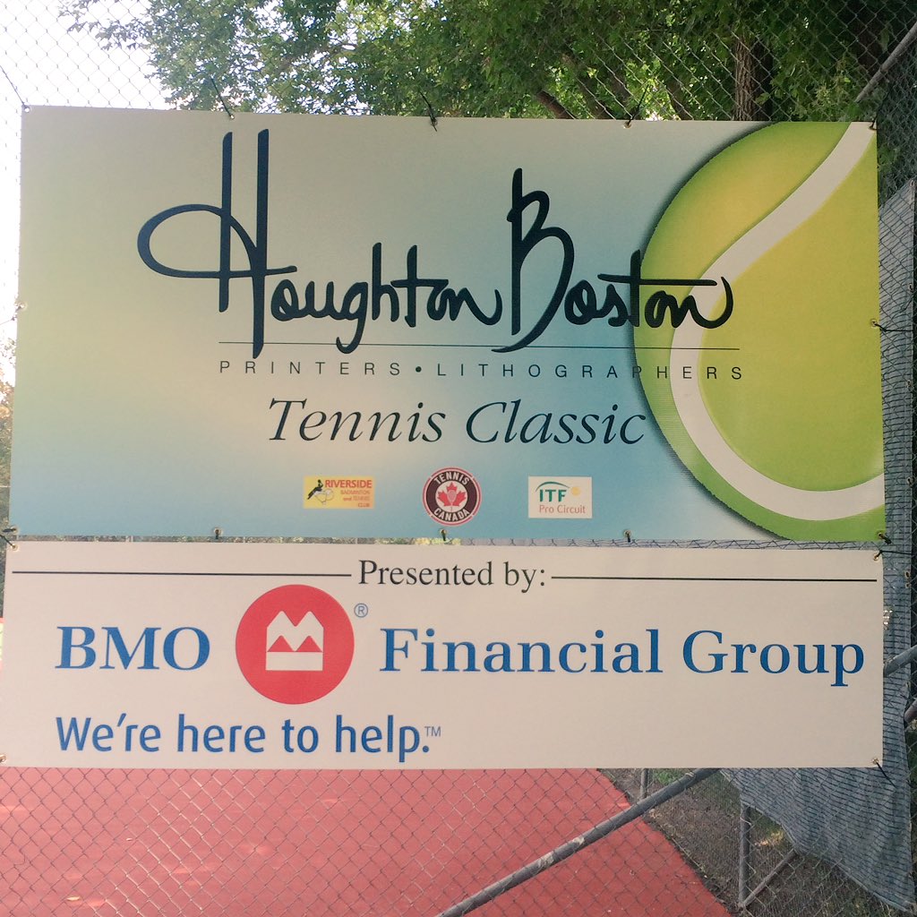 HoughtonBoston's tweet photo. Live tennis all week at @HoughtonBoston Tennis Classic in #Saskatoon. Free admission, join us! #HBTC2016 #CdnTennis https://t.co/SrrPuvYnFQ