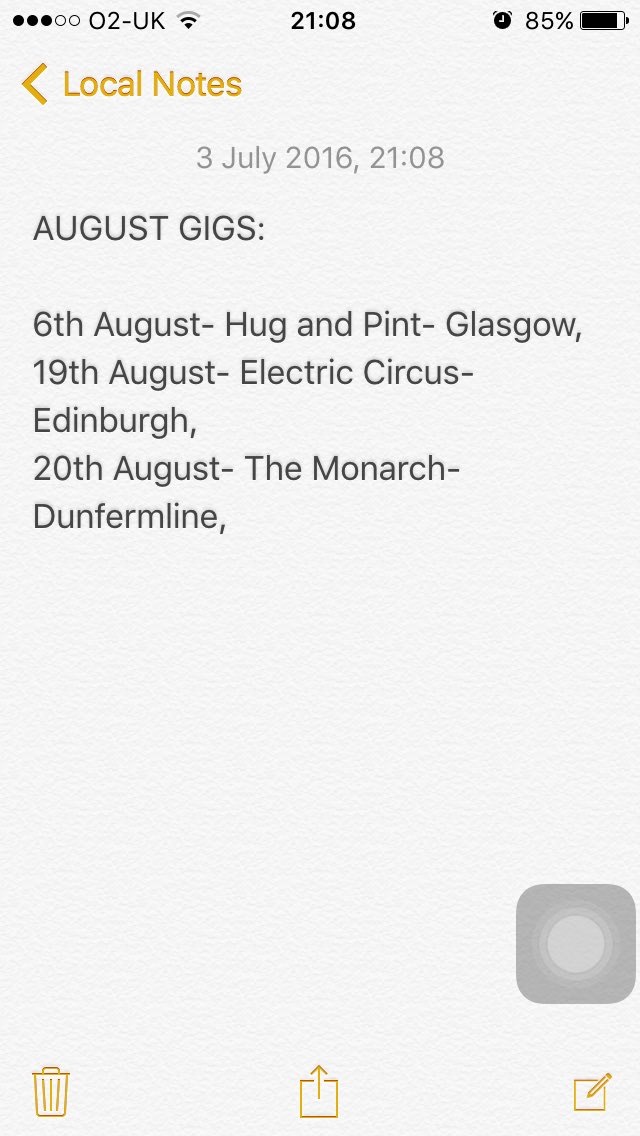 Upcoming gigs👍🏻 #NewMusic