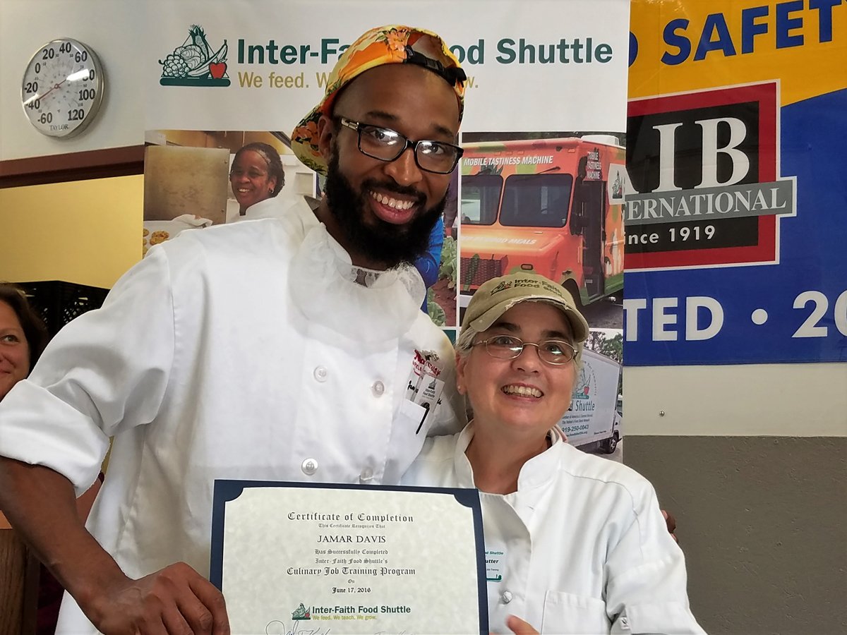 FoodShuttle's tweet photo. Culinary Job Training grads: Chef Terri is “a phenomenal teacher” https://t.co/20t7qIgFAo #FoodShuttleTeaches https://t.co/6M8KJ0ix4D
