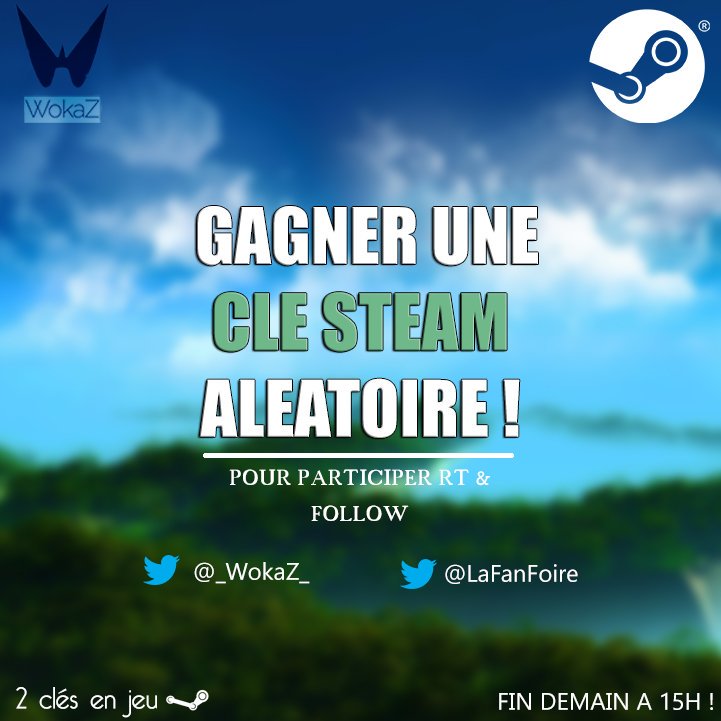 userhpk38's tweet photo. CONCOURS CLEFS STEAM 

TENTE DE GAGNER 2 CLEFS STEAM(2 GAGNANTS)

RT + FOLLOW MOI ET @LaFanFoire 

FIN DEMAIN 15H ! https://t.co/w6tn14vteK
